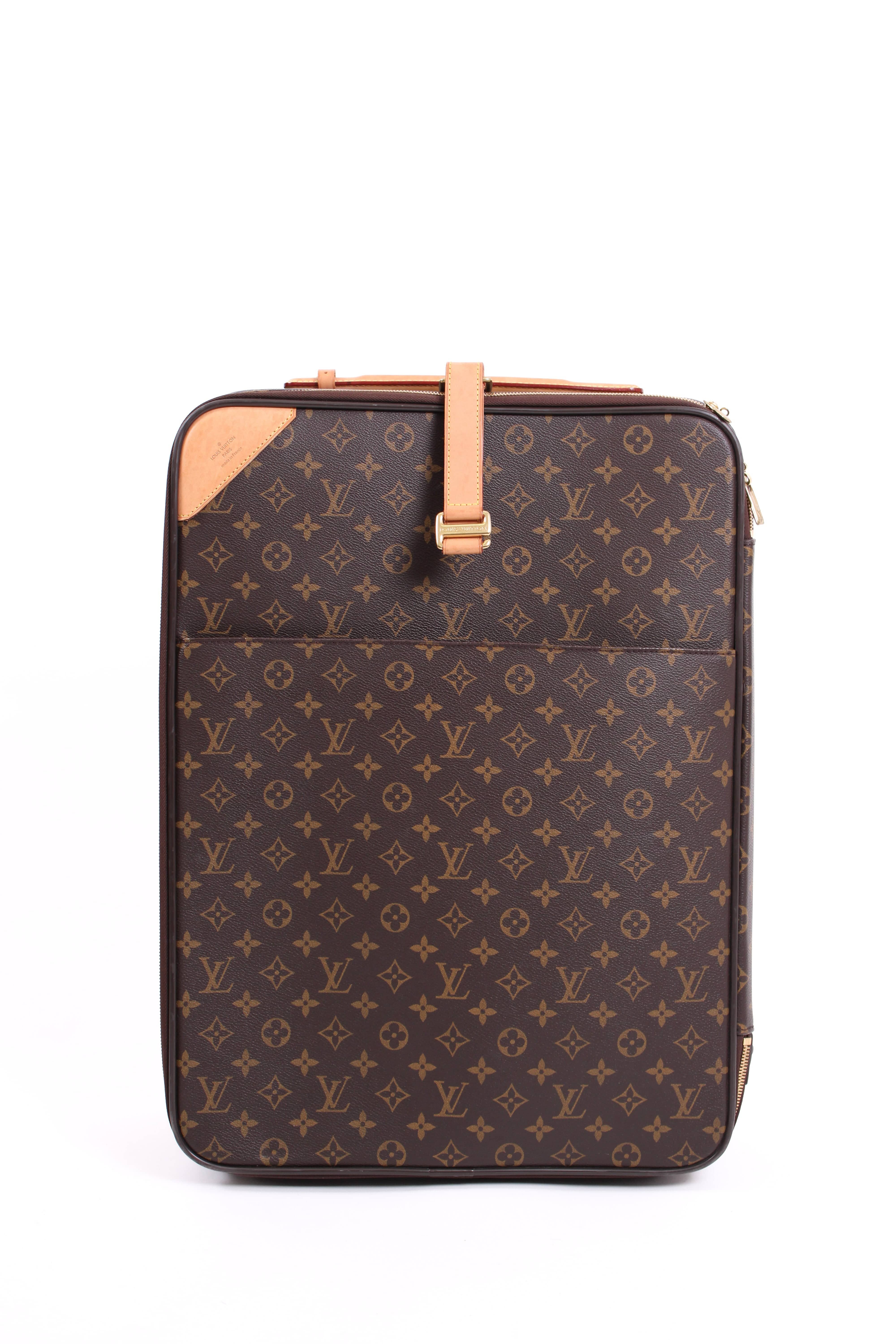 Louis Vuitton Louis Vuitton Monogram Pegase 55 Suitcase Brown/ Tan