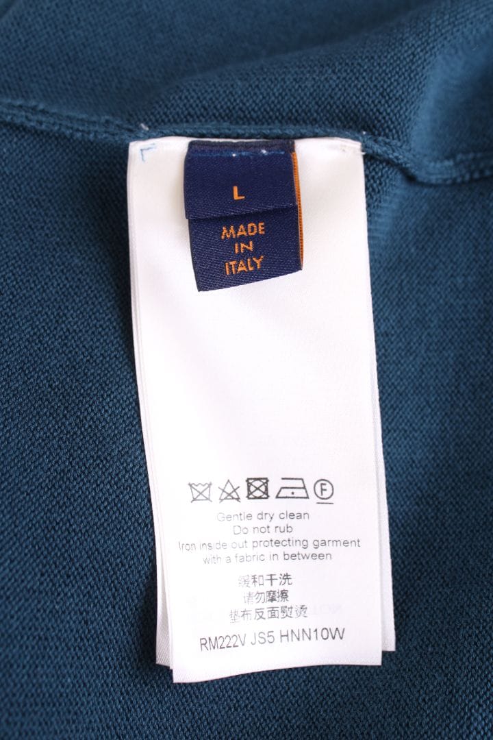 Louis Vuitton Louis Vuitton Jazz Trumpeter Knit T-Shirt Teal/white L