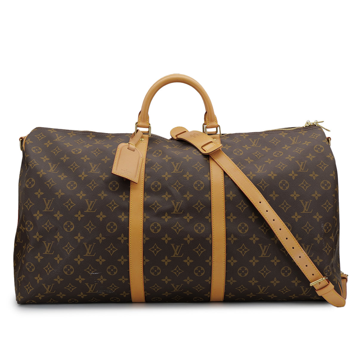 LOUIS VUITTON MONOGRAM KEEPALL BANDOULIERE 60 LUGGAGE BROWN M41412 90313528