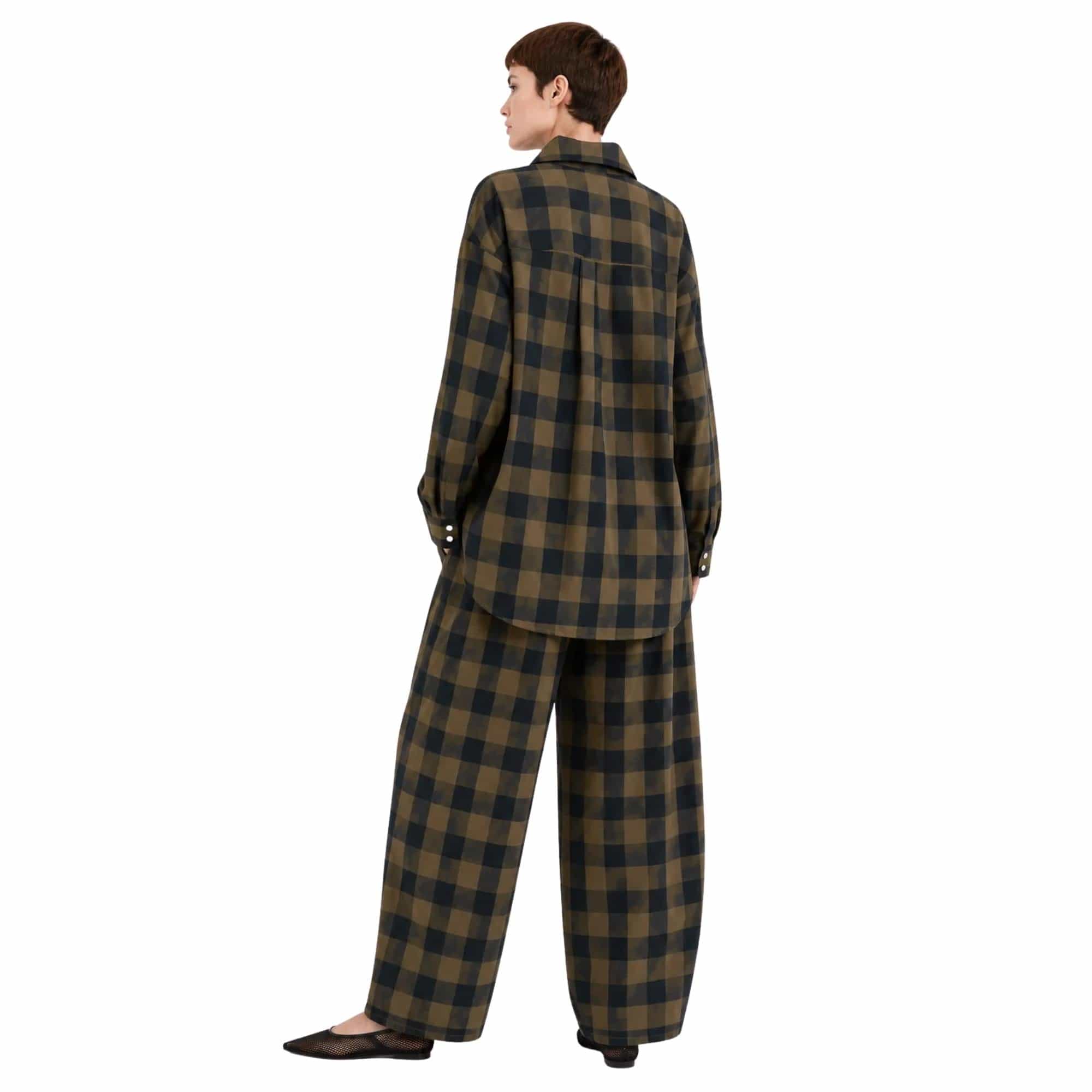 CHECKED TWO-PIECE SET تعيين (SHIRT & PANTS) “TORINO”