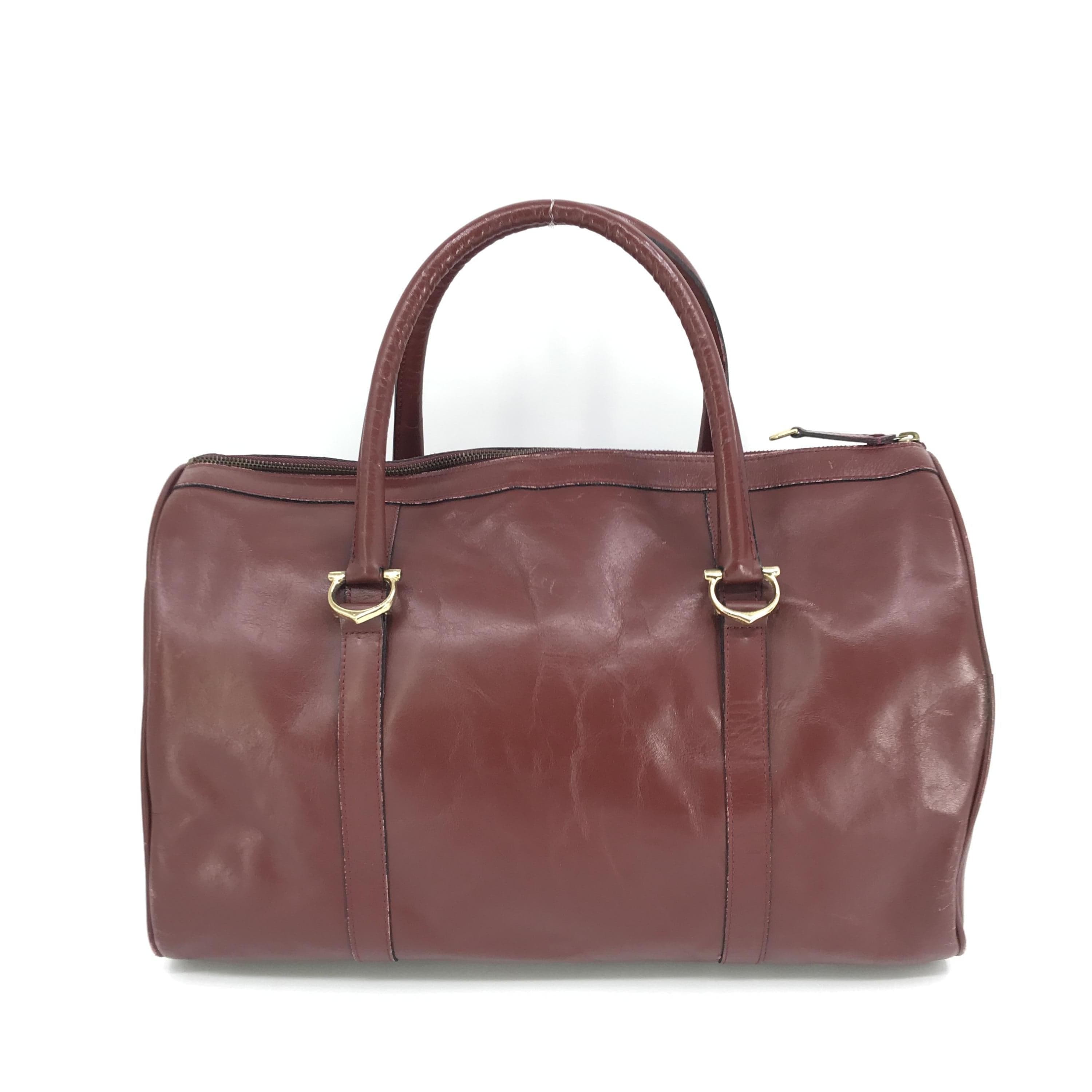 Luxury Promise Bordeaux Leather Duffel Travel Bag C290501