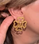 Luxury Promise Chanel Clover Earrings - AKC1299