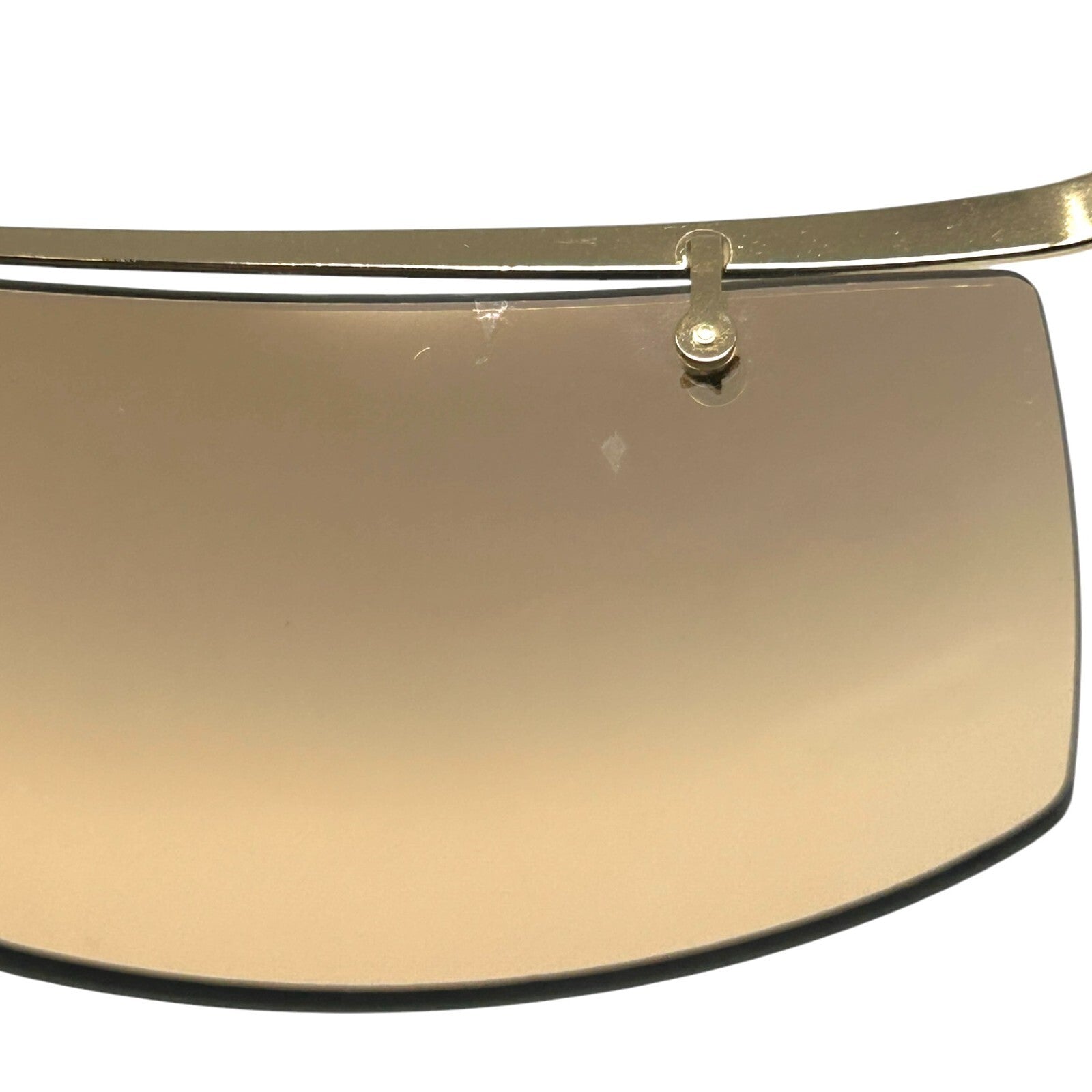 Luxury Promise Christian Dior Vintage Logo Sunglass Shades Brown Gold Plastic Star Rhinestone