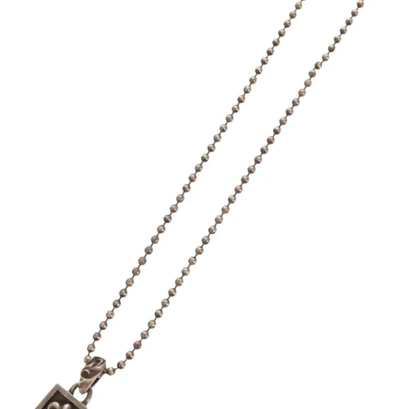 Luxury Promise Chrome Hearts Framed BS Flare Charm Ag925 Silver Auth 152462M 152462M