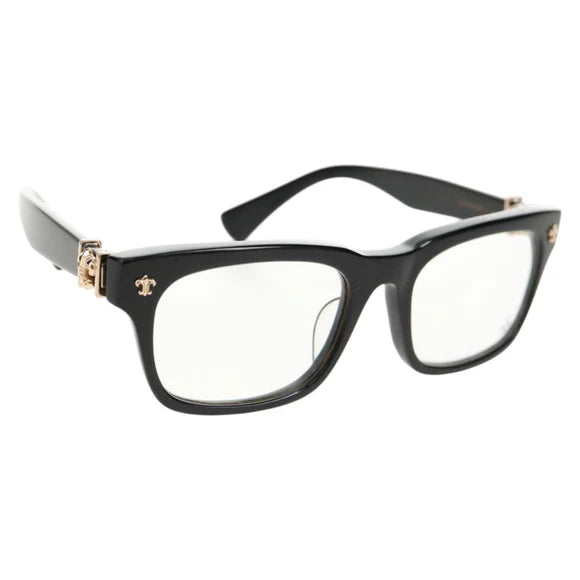 Luxury Promise Chrome Hearts GITTIN ANY BS Flare Glasses plastic Black Auth 141196M 141196M