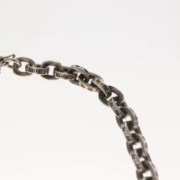 Luxury Promise Chrome Hearts Paper Chain Bracelet Ag925 Silver Auth 136312M 136312M