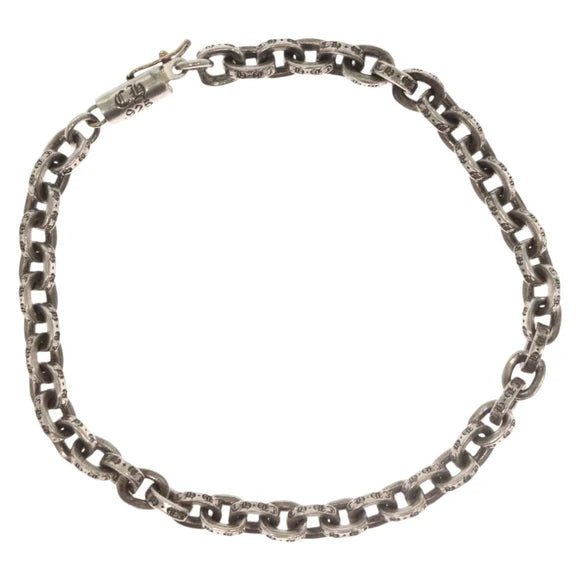 Luxury Promise Chrome Hearts Paper Chain Bracelet Ag925 Silver Auth 136312M 136312M