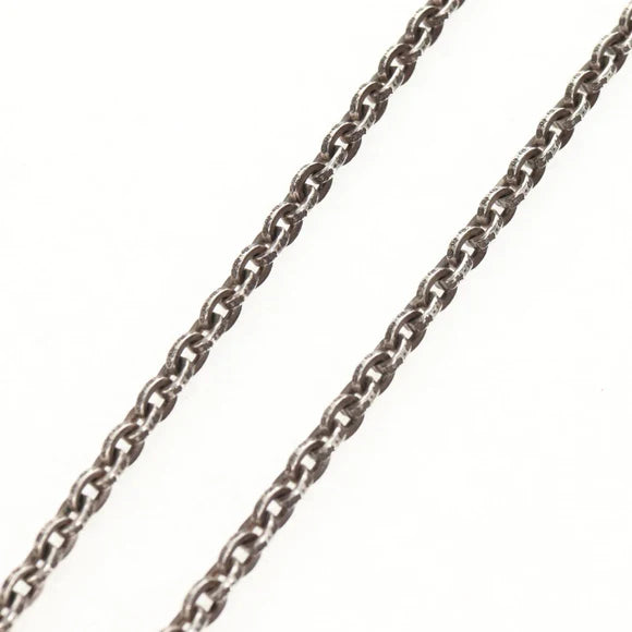 Luxury Promise Chrome Hearts Paper Chain Necklace Ag925 18 inches Silver Auth 142426M 142426M