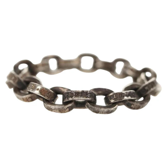 Luxury Promise Chrome Hearts Paper Chain Ring Ag925 Silver Auth 142407M 142407M