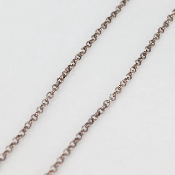 Luxury Promise Chrome Hearts Roll Chain Necklace Ag925 Silver Auth 134688M 134688M