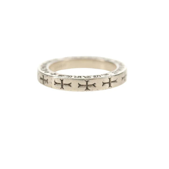 Luxury Promise Chrome Hearts Spacer Ring Ag925 Silver Auth 152461M 152461M