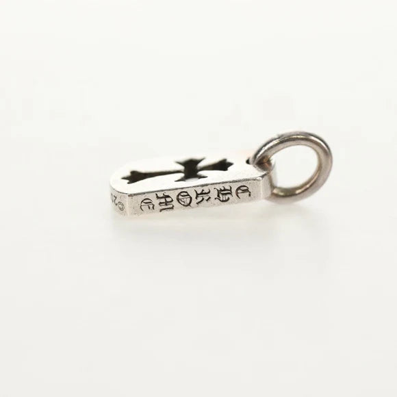 Luxury Promise Chrome Hearts Tiny Cut Out Cross Charm Ag925 Silver Auth 136577M 136577M