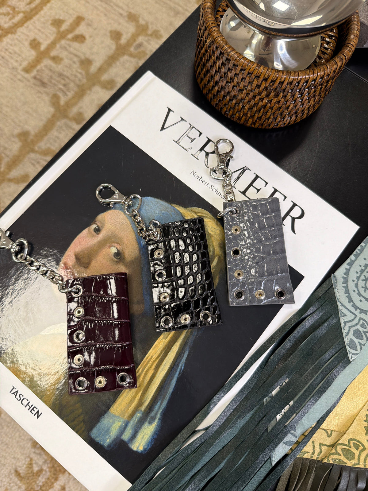 Luxury Promise Croc Black Bag Charm ALC4430