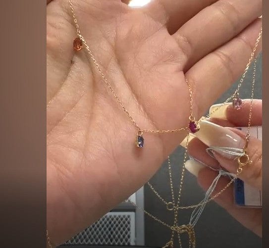 Luxury Promise Dangling Necklace YG SYC1252