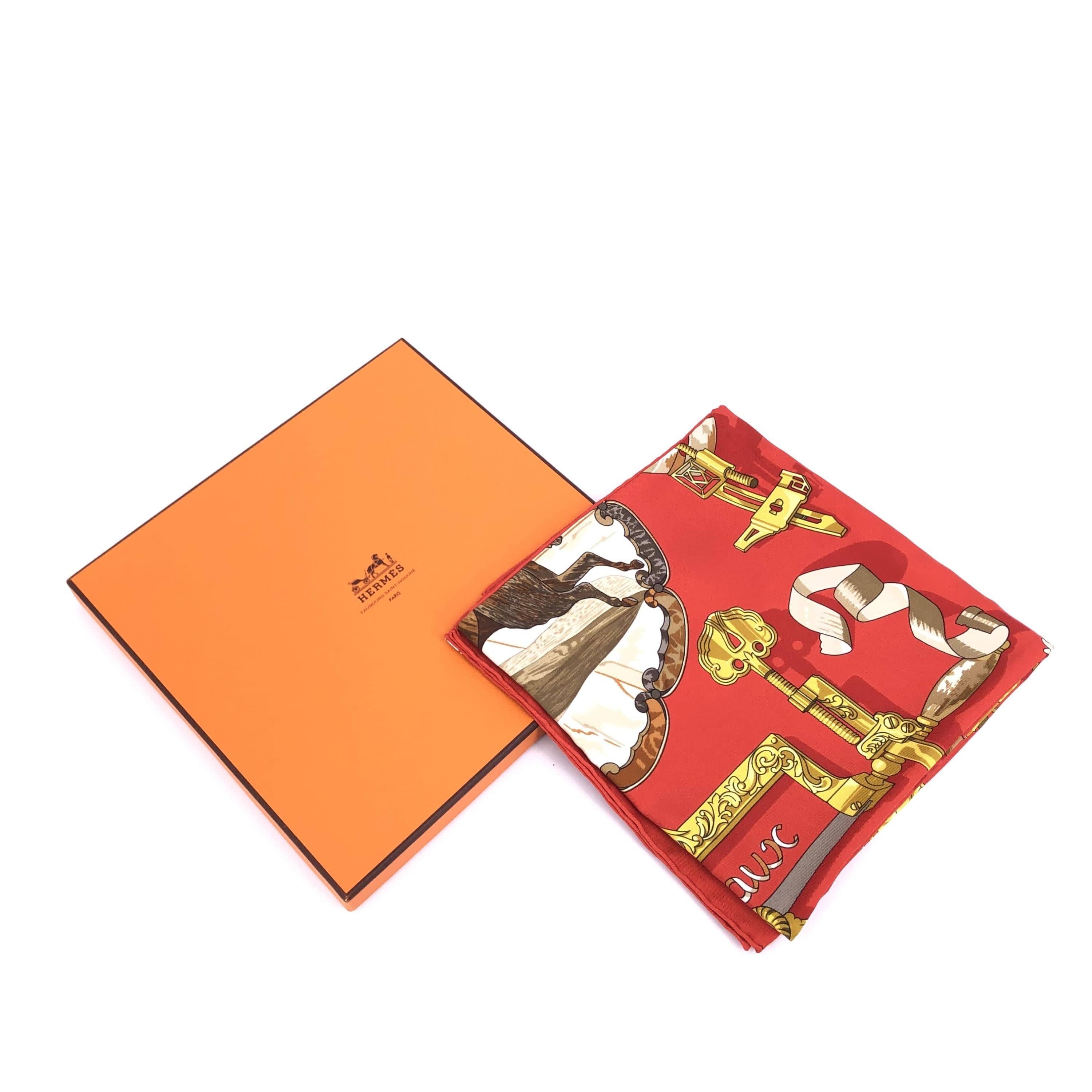 Luxury Promise Hermès Carré 90 Copeaux Sawdust Scarf C329974