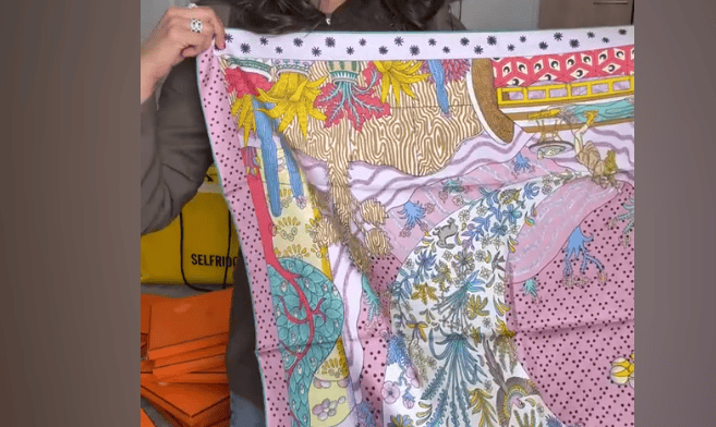 Luxury Promise Hermes pink 90x90 ALC4060