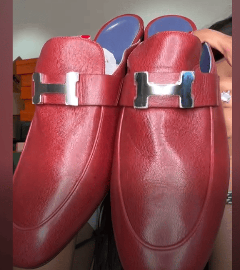 Luxury Promise Hermes rouge H clogs ALC4206