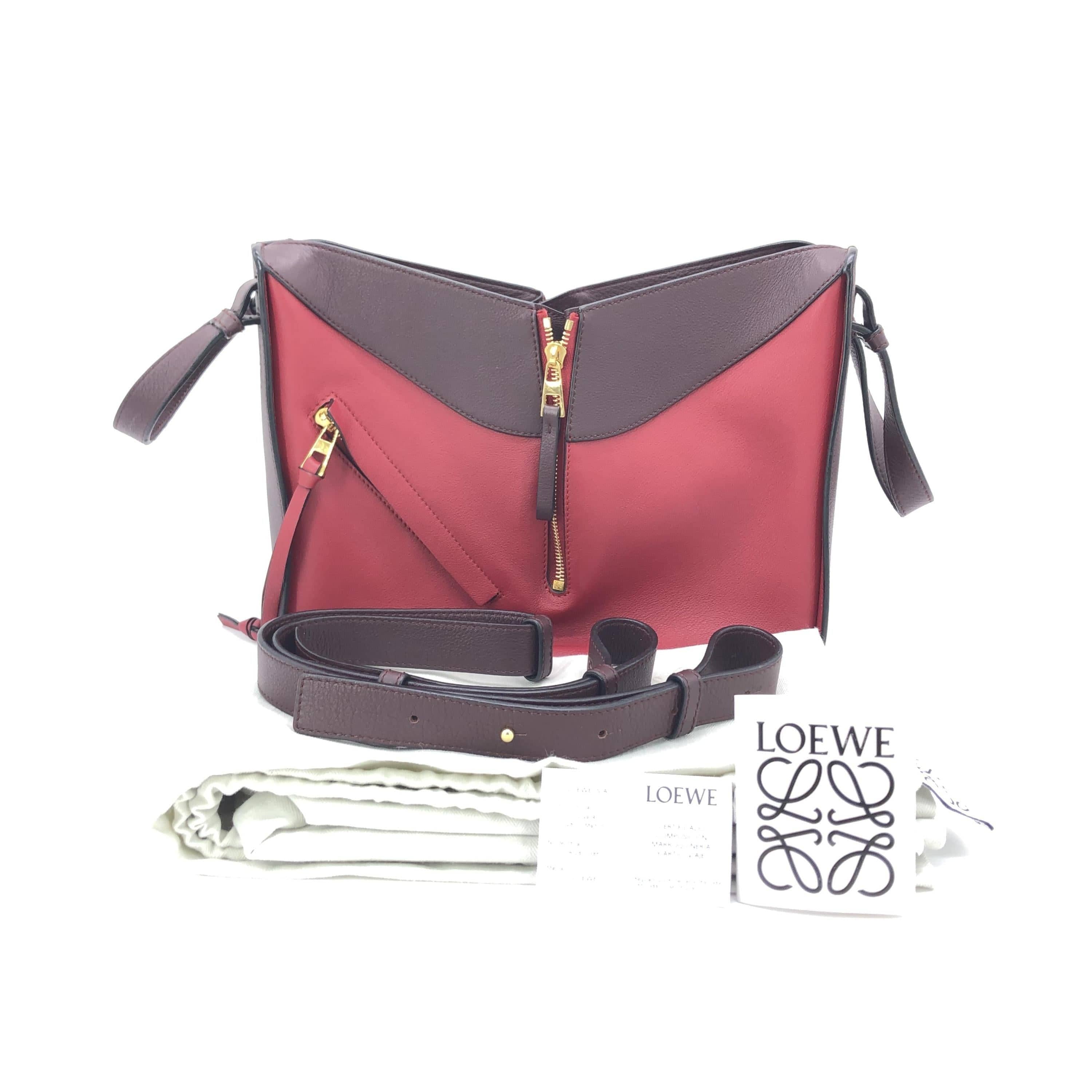 Luxury Promise Loewe - Hammock Leather Handbag In Burgundy C324616