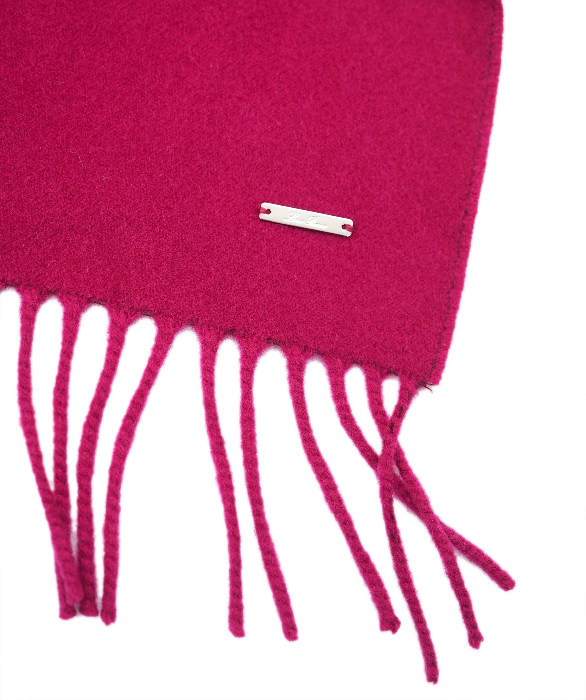 Luxury Promise Loro Piana Pink Cashmere Fringe Scarf AGC2216