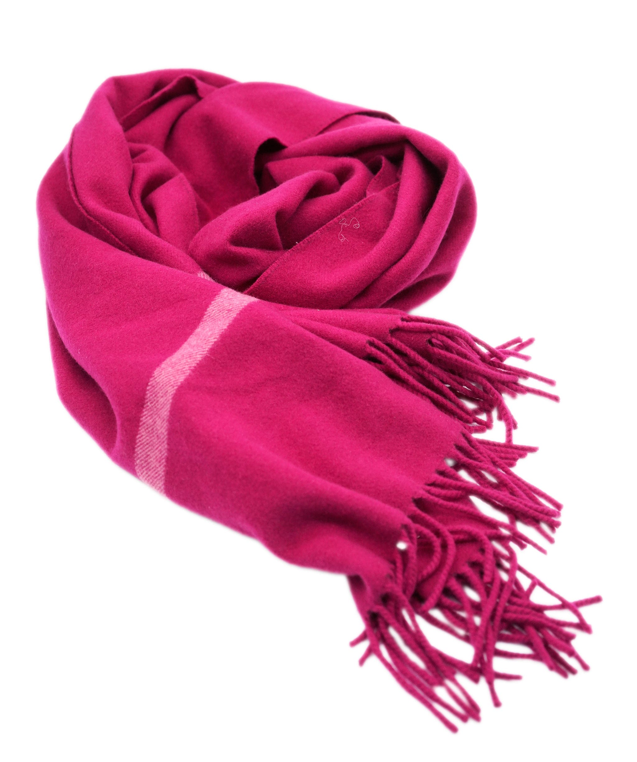 Luxury Promise Loro Piana Pink Cashmere Fringe Scarf AGC2216