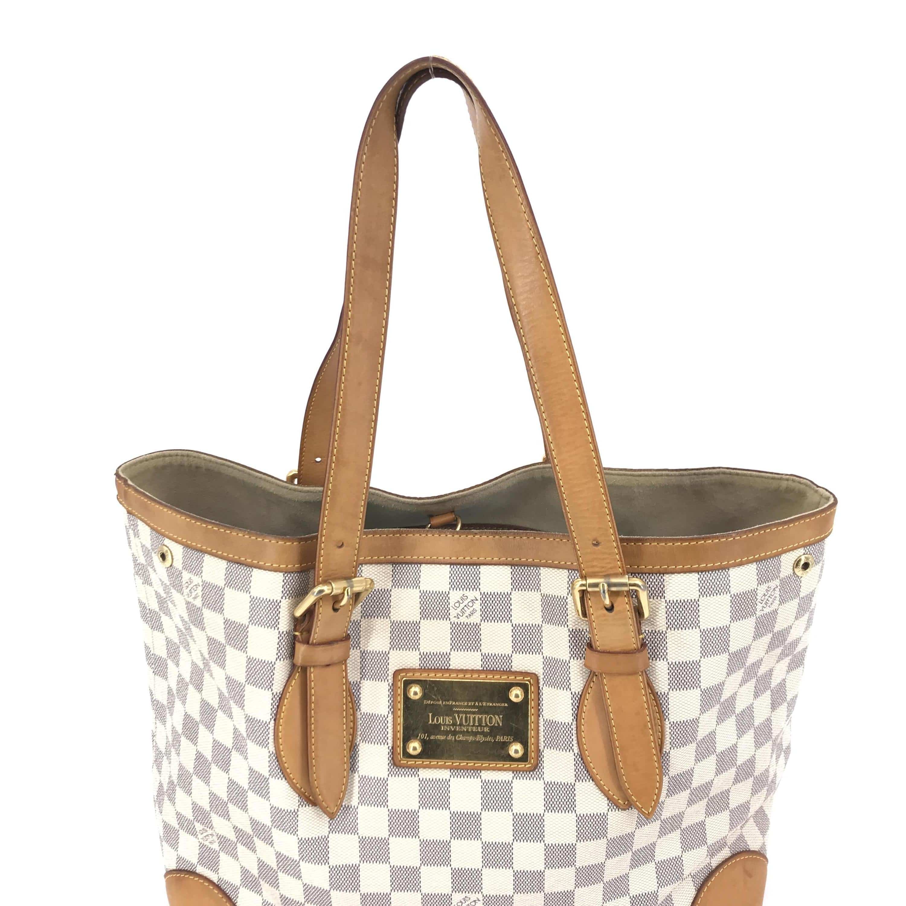 Luxury Promise Louis Vuitton Damier Azur Hampstead MM Tote Bag C319781