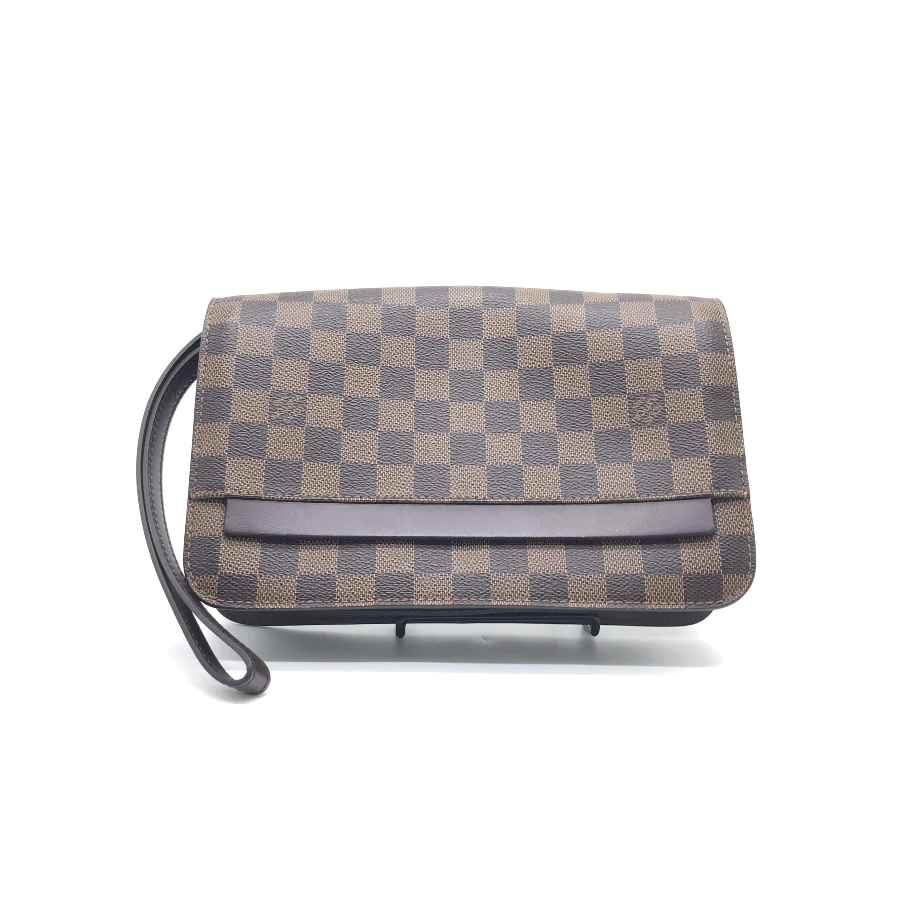 Luxury Promise Louis Vuitton Damier Canvas Saint Louis Pochette Clutch Bag C319972
