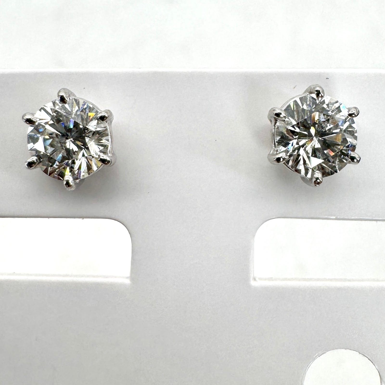 Luxury Promise Pt900 Diamond Earrings D0.63*2 1.6 48290