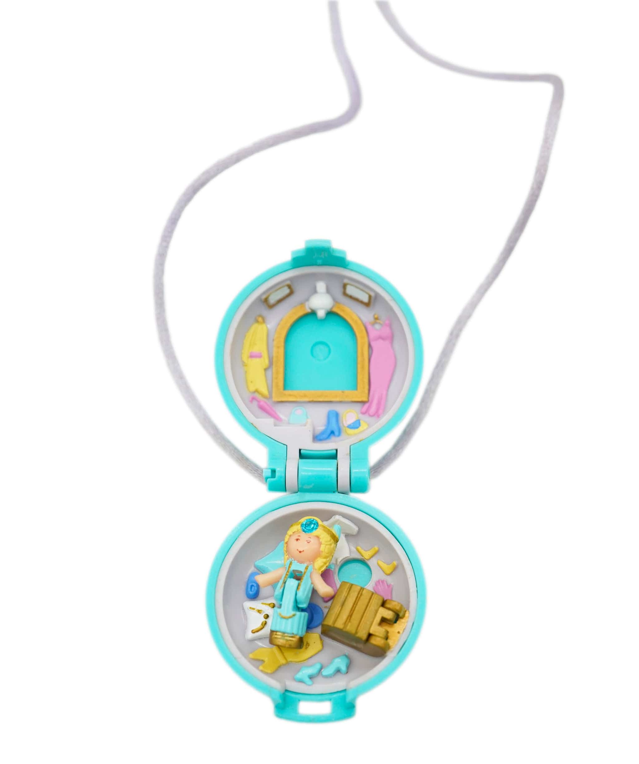 Luxury Promise Vintage Polly Pocket Dress Up Jewel Locket & Figure - 100% Complete - 1992 DXBS3175