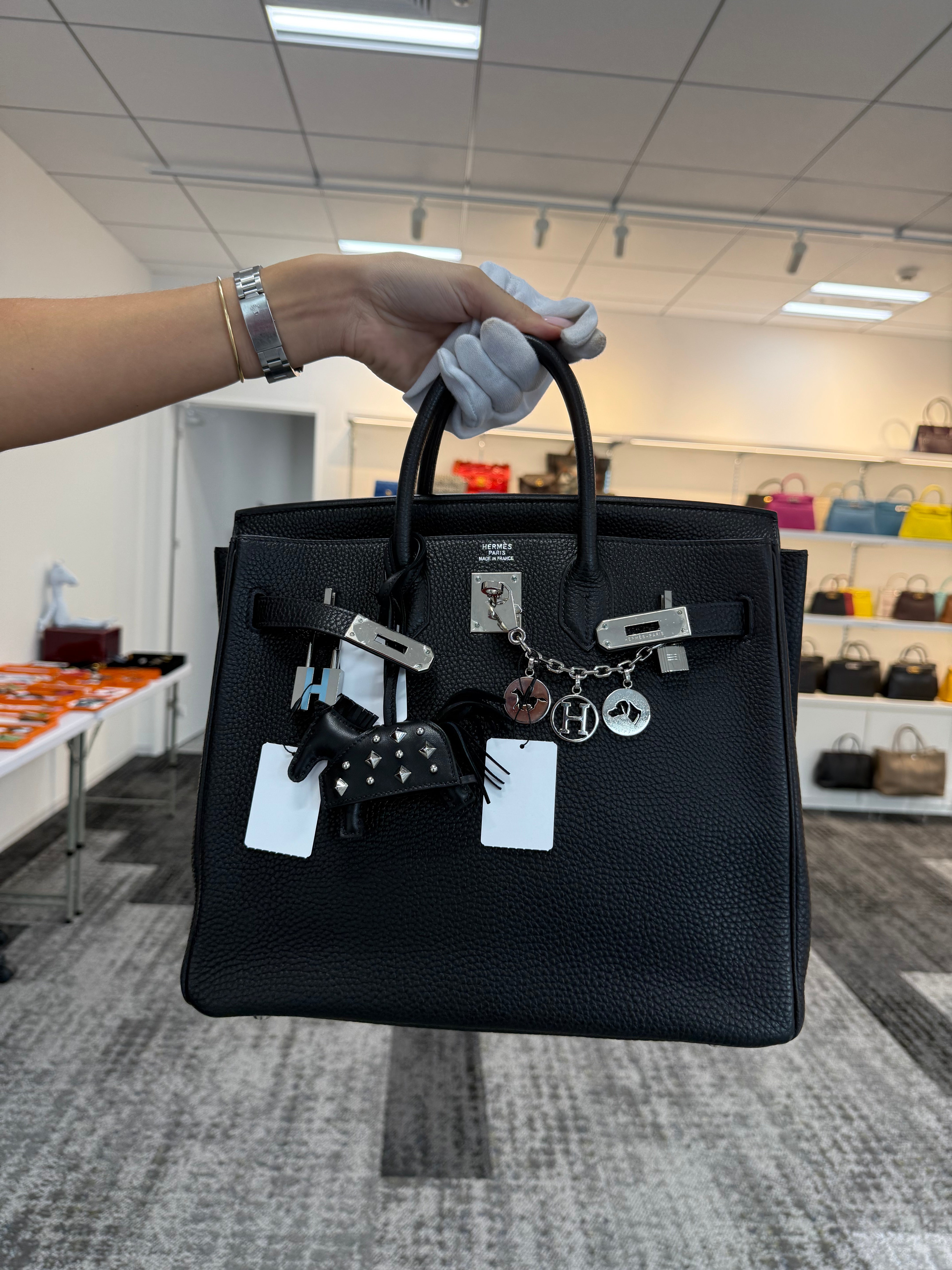 LUXURY PROMISE Hermes HAC 32 - Black Togo 90302640