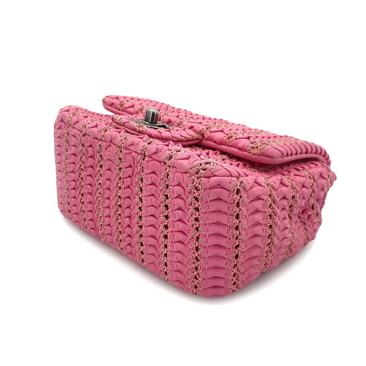 LUXURY PROMISE CHANEL MINI CHAIN SHOULDER BAG PINK LEATHER 90269173