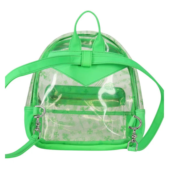 Luxury Promise Chrome Hearts PVC BACK TO SCHOOL Backpack Vinyl Leather Green Auth 134877M 134877M
