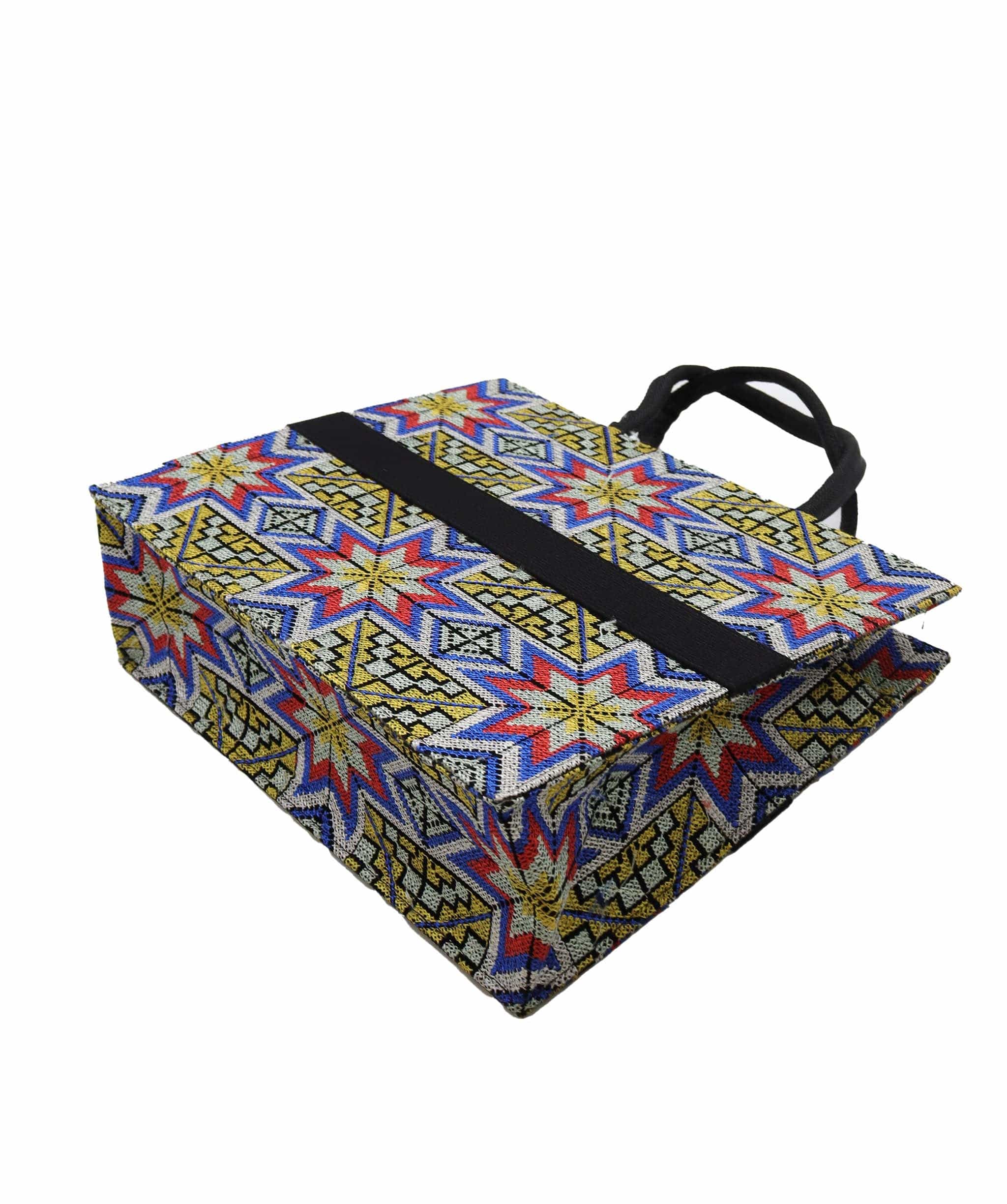 Luxury Promise Embroidered Handmade Tote Yellow DXBS2978