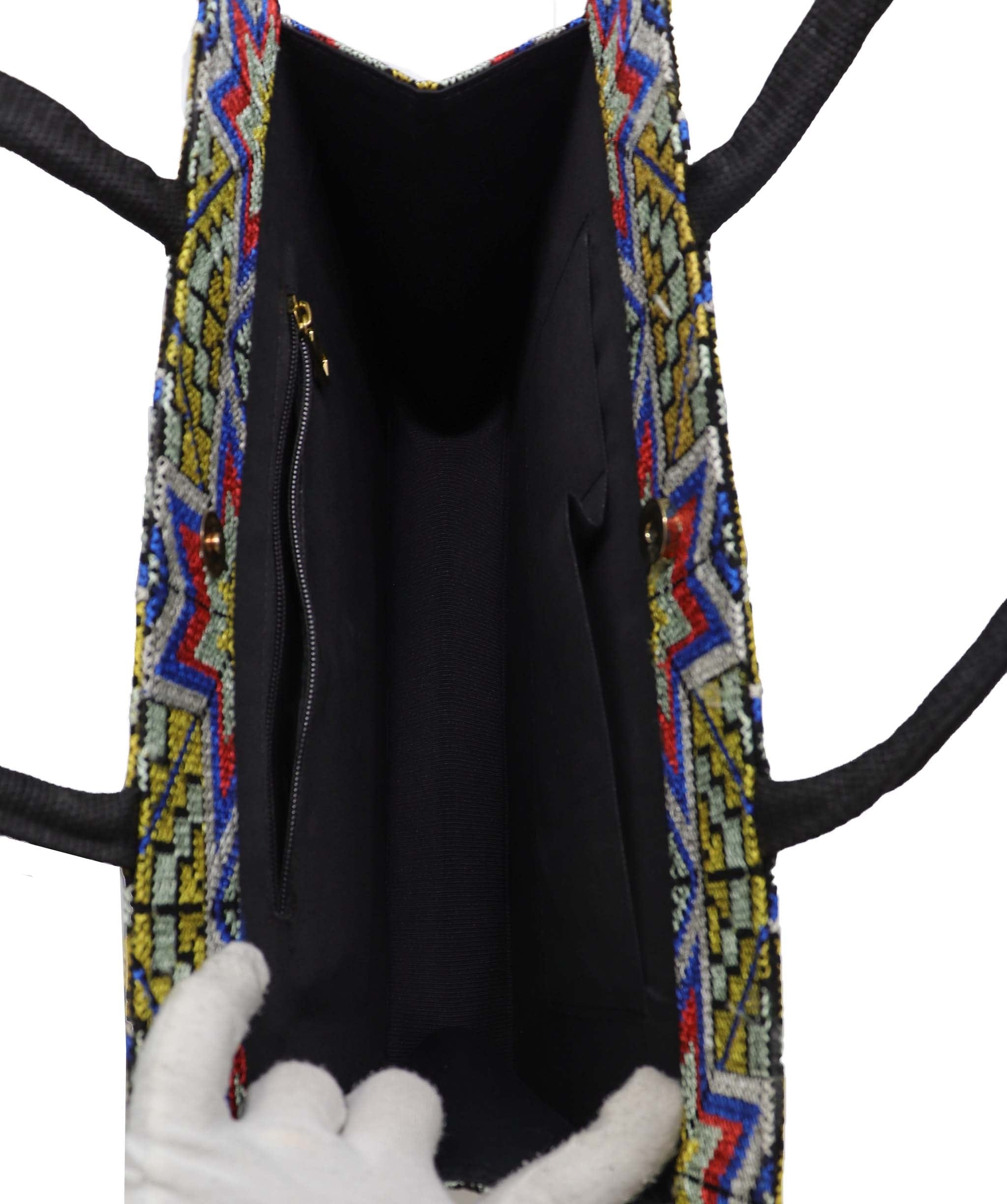 Luxury Promise Embroidered Handmade Tote Yellow DXBS2978