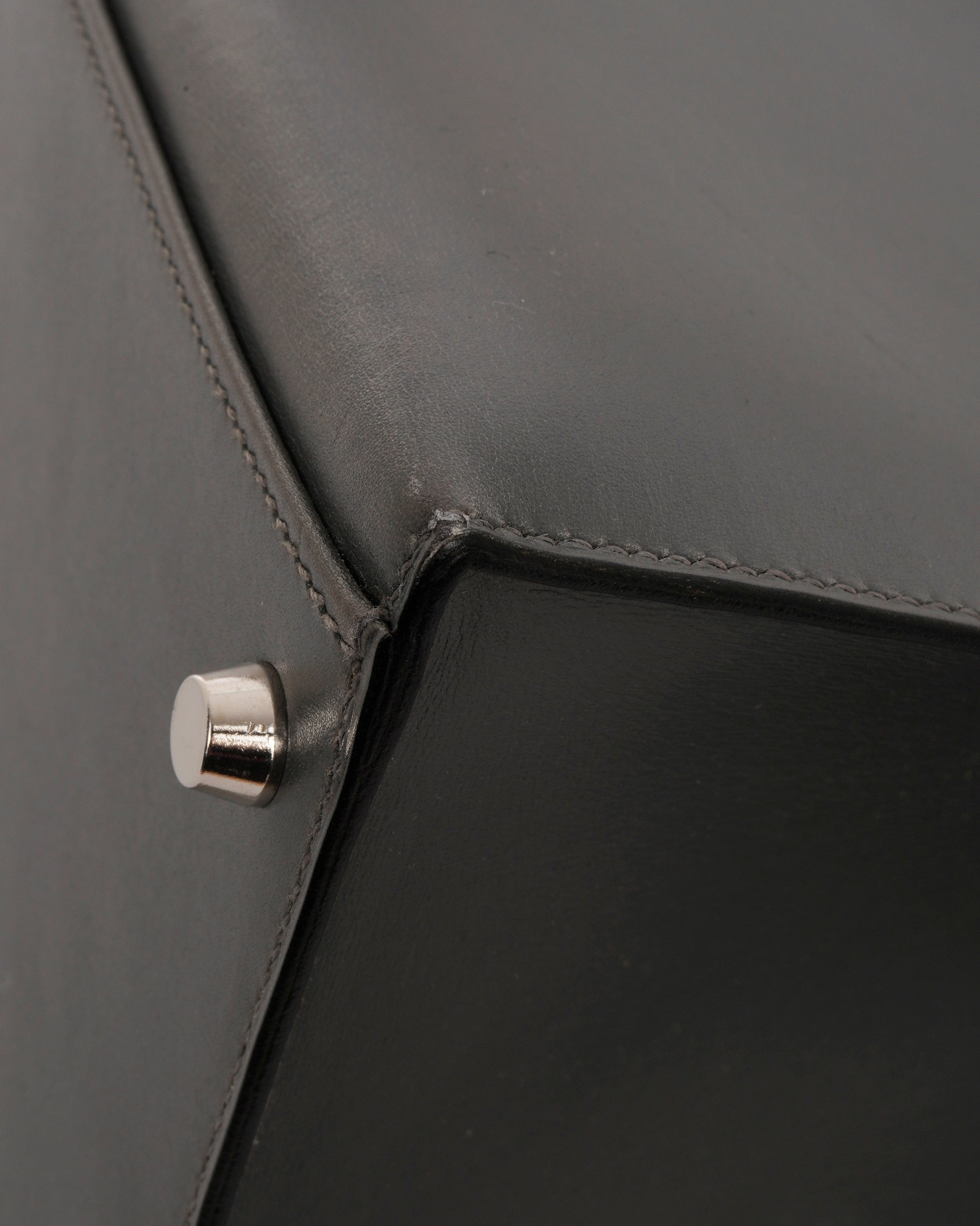 LUXURY PROMISE Hermes Kelly 32 Box Dark Grey ALC3734