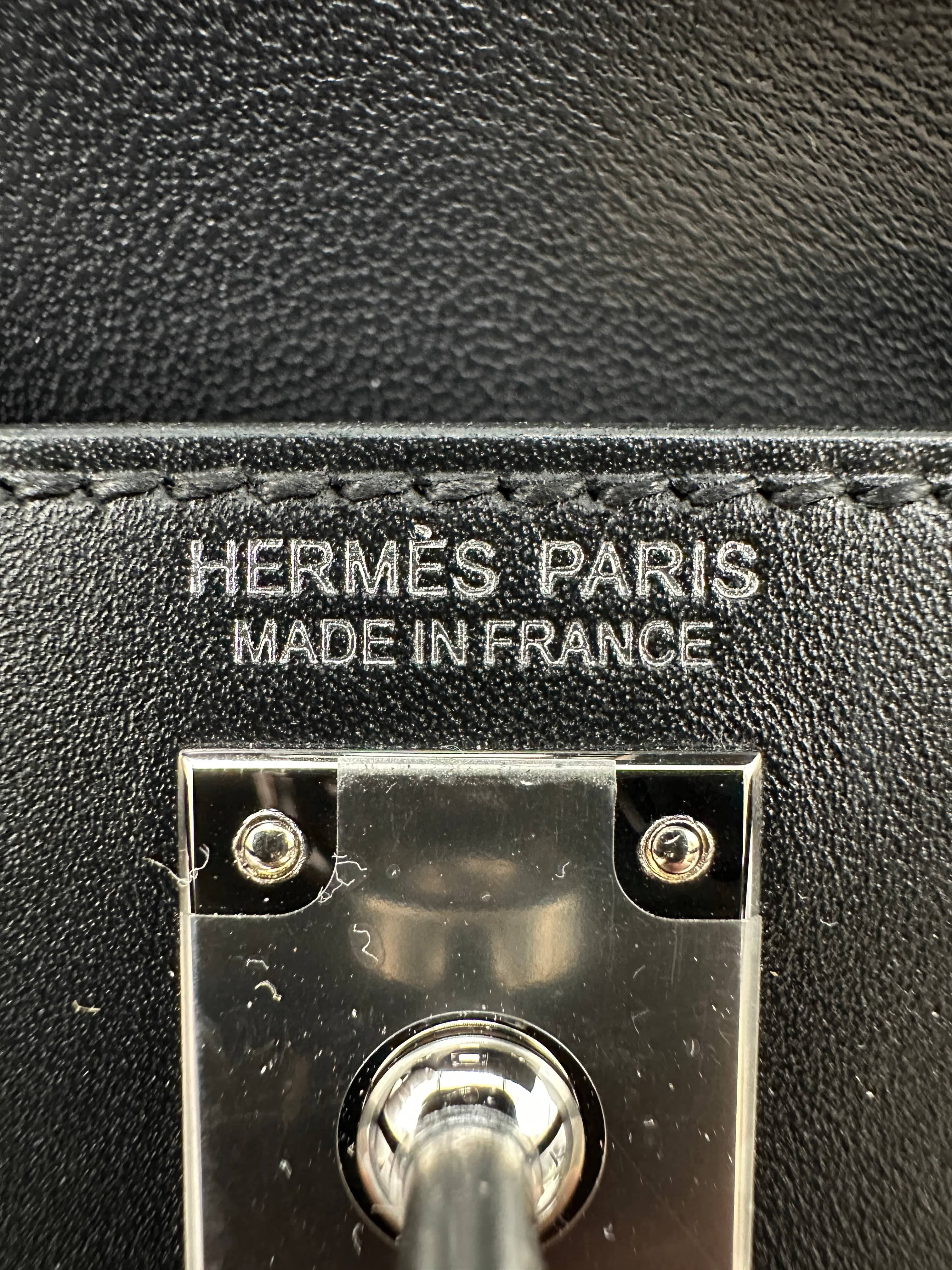 Luxury Promise Hermès Mini Kelly Pampille Black Palladium Hardware