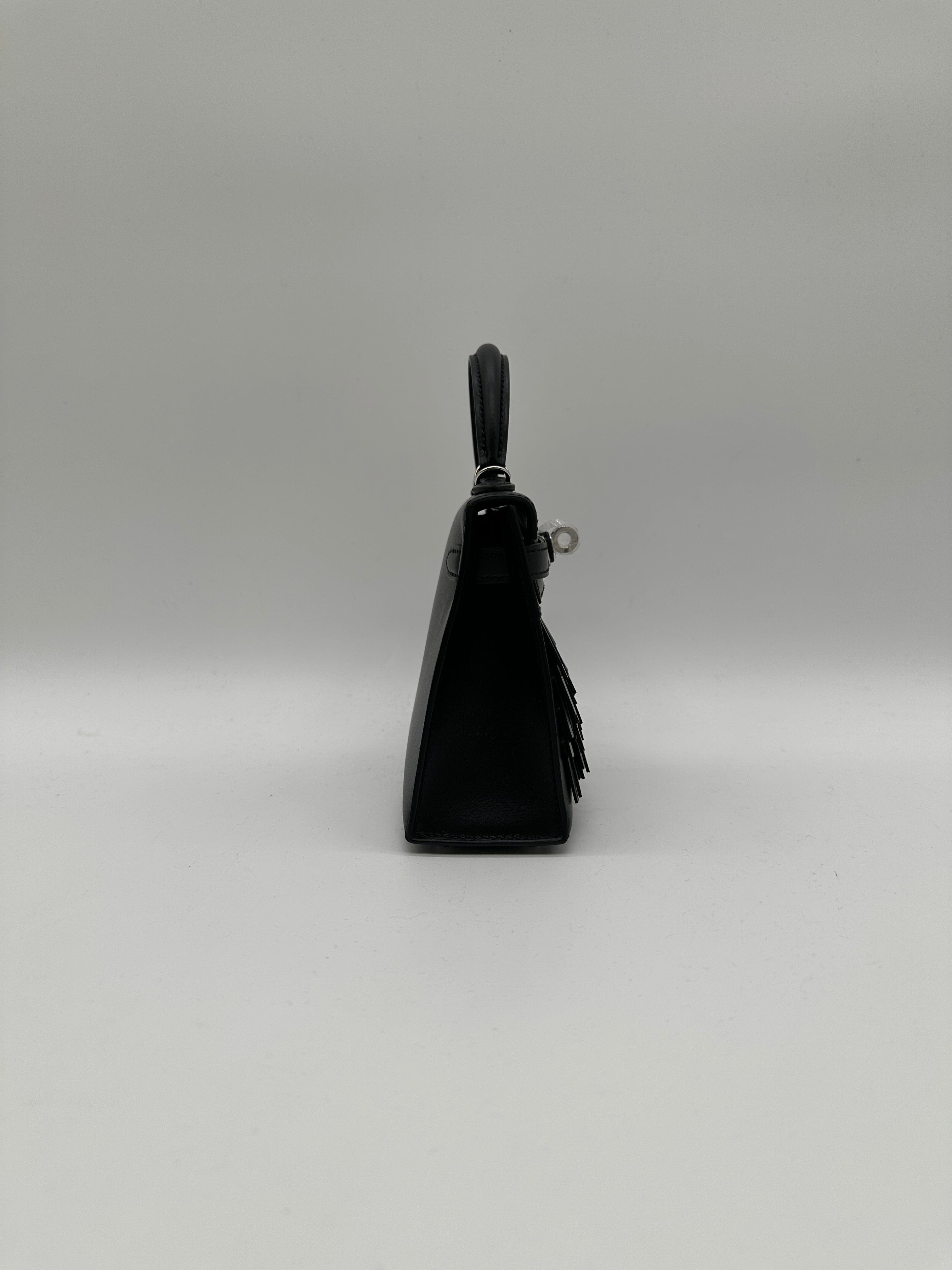 Luxury Promise Hermès Mini Kelly Pampille Black Palladium Hardware