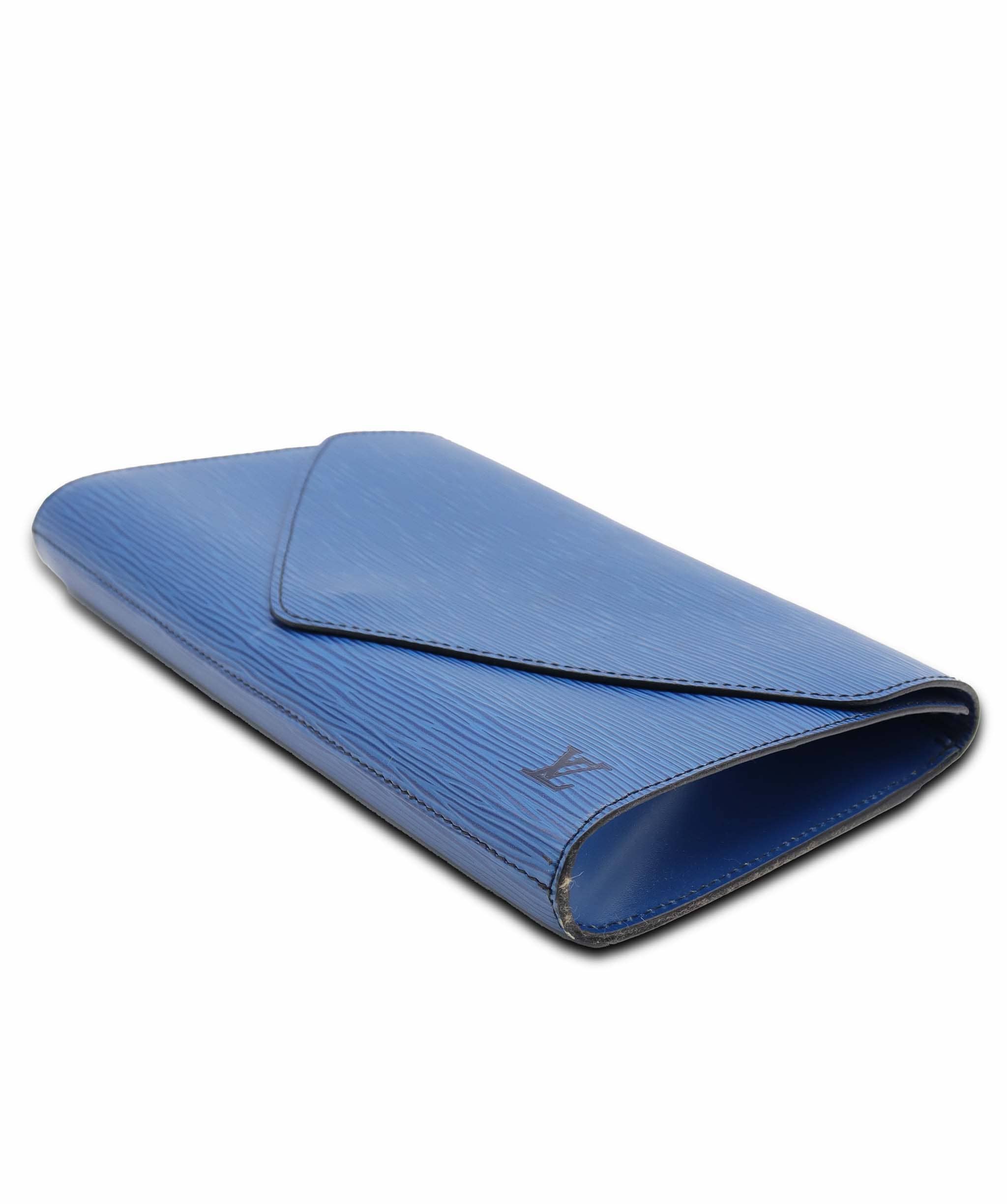 Luxury Promise LOUIS VUITTON Epi Art Deco Clutch Bag Blue M52635 LV Auth BA5485 BA5485 DXBS6375
