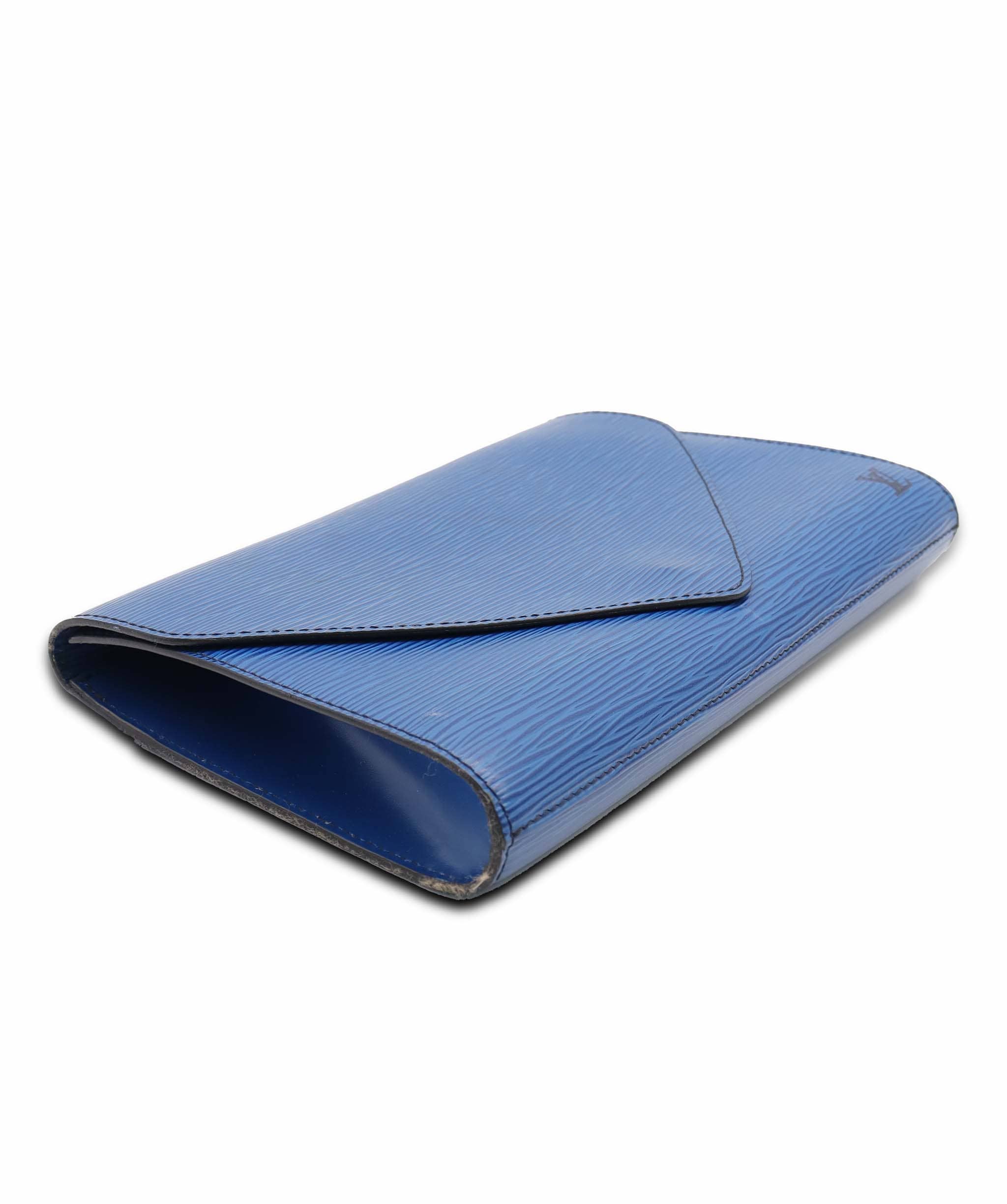 Luxury Promise LOUIS VUITTON Epi Art Deco Clutch Bag Blue M52635 LV Auth BA5485 BA5485 DXBS6375