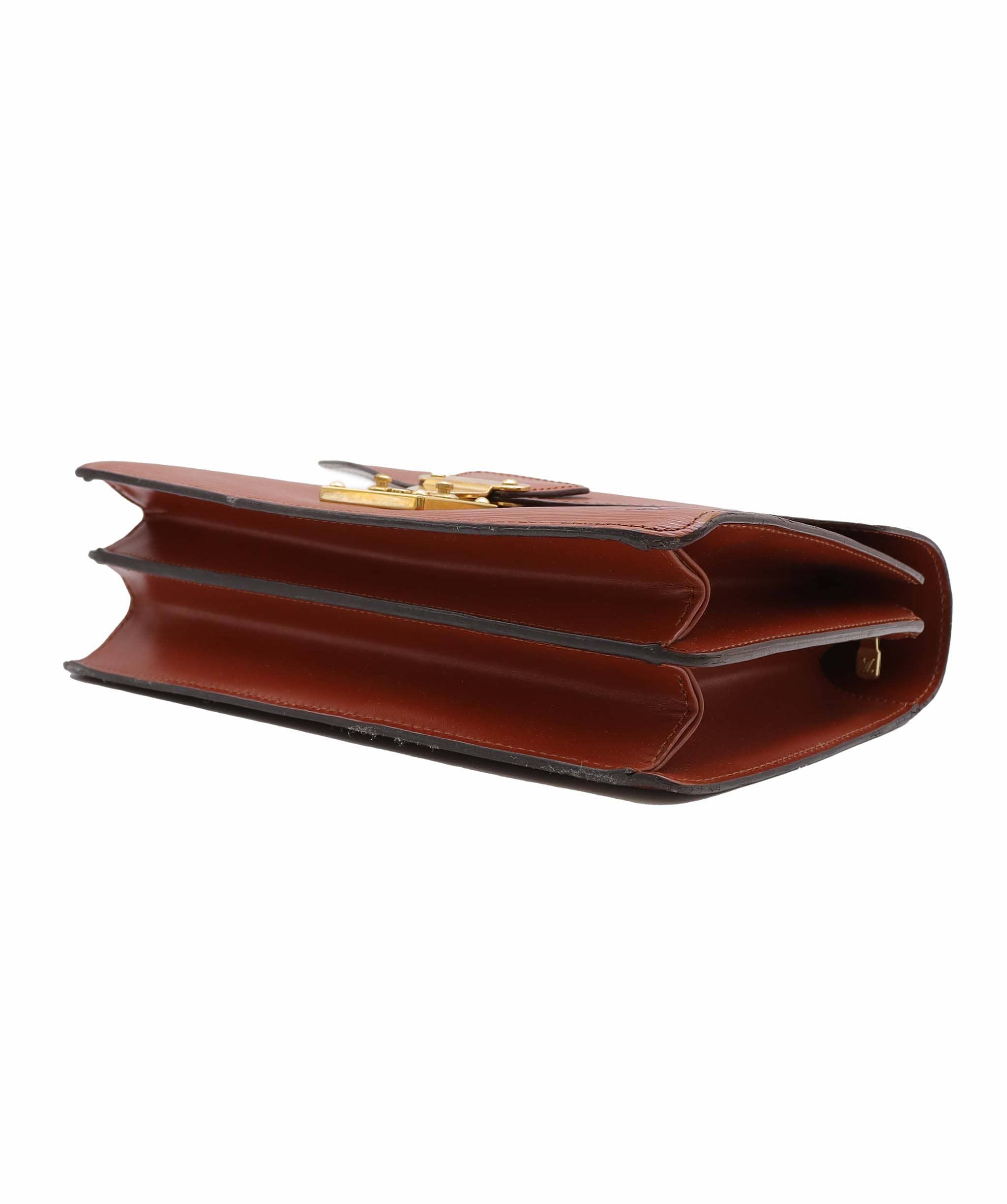 Luxury Promise LOUIS VUITTON Epi Concorde Hand Bag Brown M52133 LV Auth BA4998 BA4998 DXBS6376
