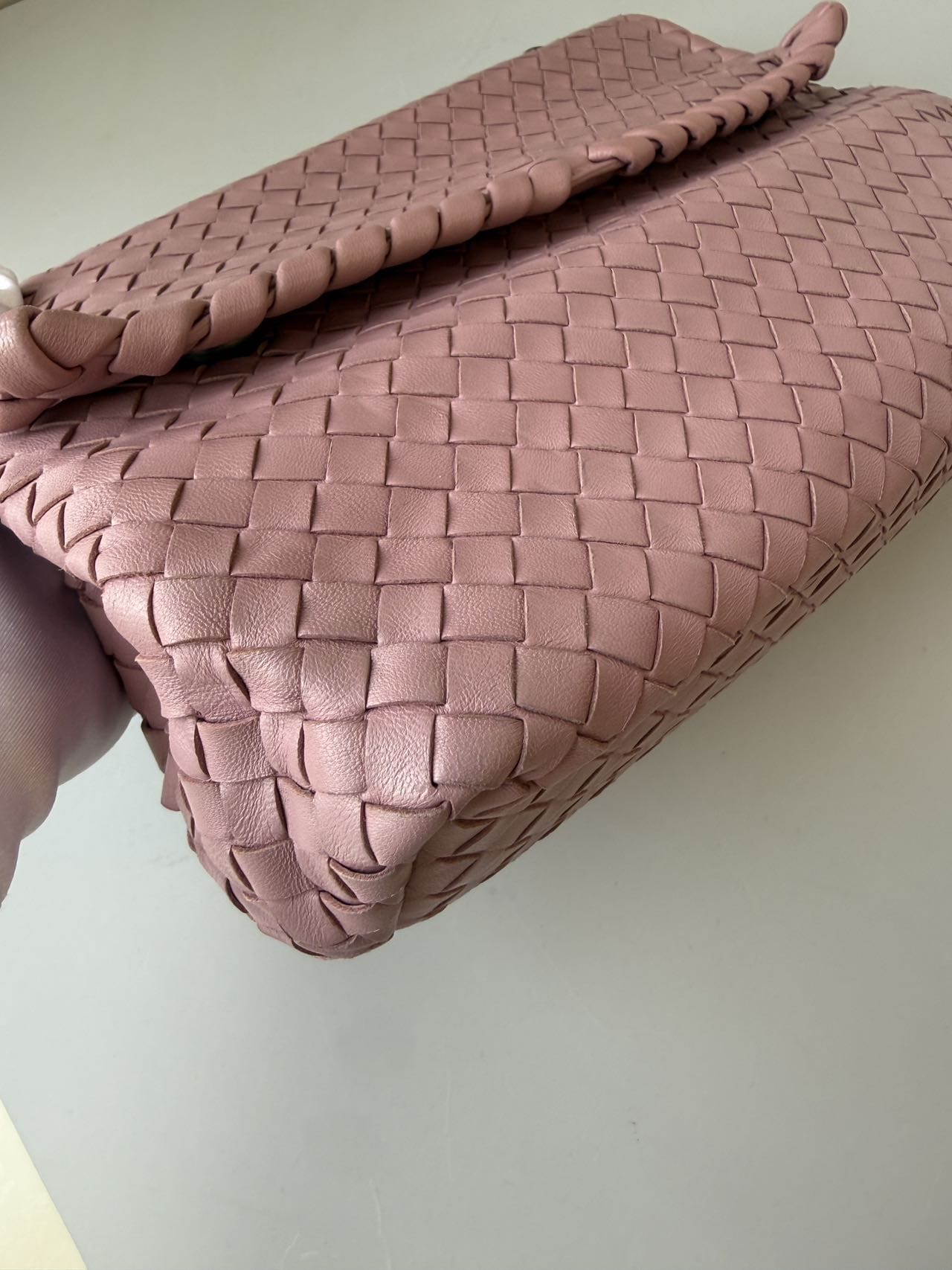 Luxury Promise Bottega Veneta Olimpia Medium Shoulder Bag Dusty Rose Pink