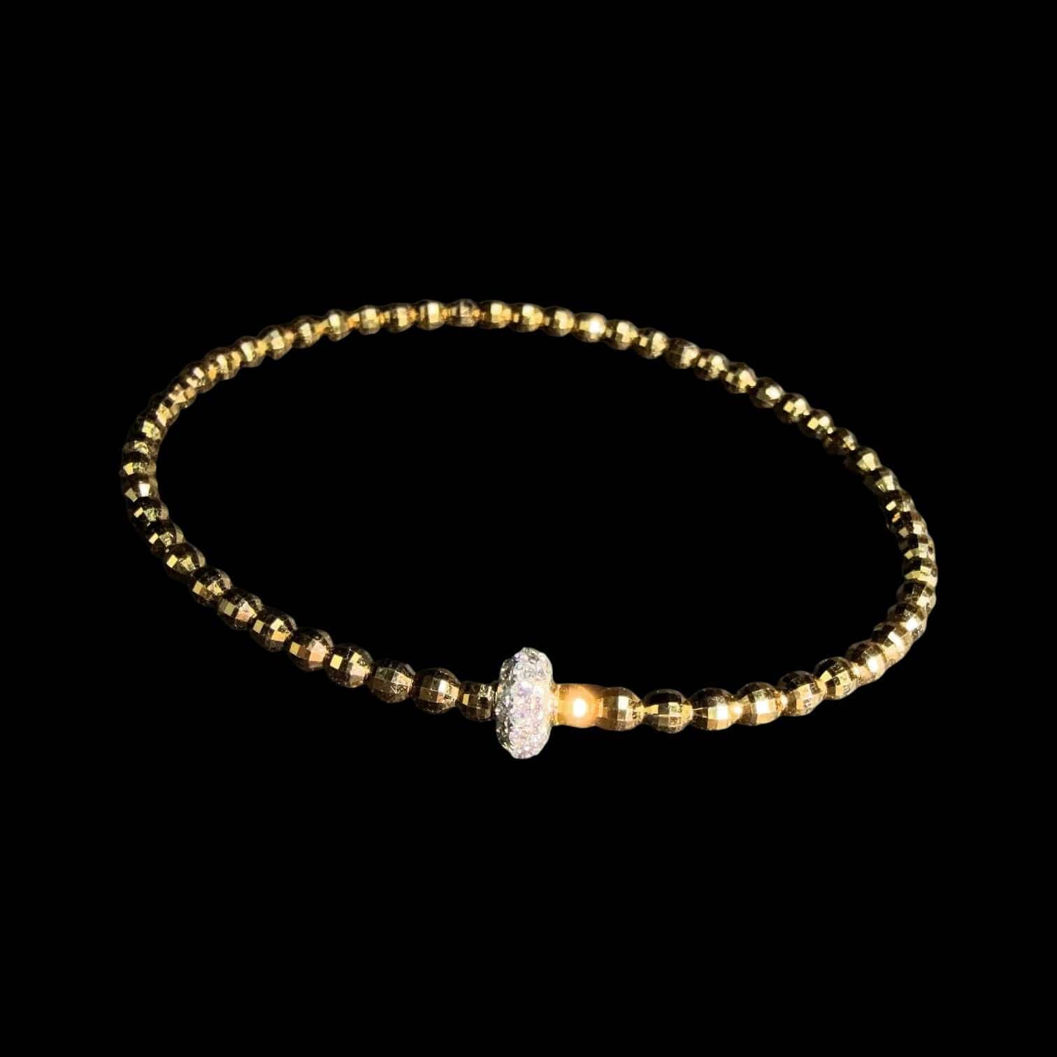 Luxury Promise 0.42ct Natural White Diamond Bracelet set in 18K Yellow Gold