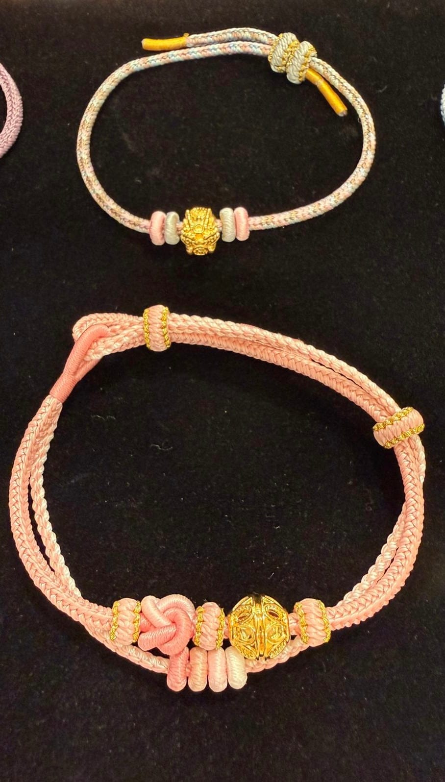 Luxury Promise 24K Gold with 1 Charm Lucky Bracelet