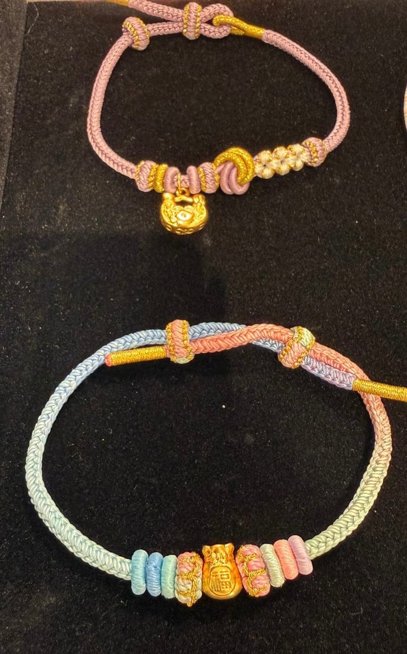 Luxury Promise 24K Gold with 1 Charm Lucky Bracelet