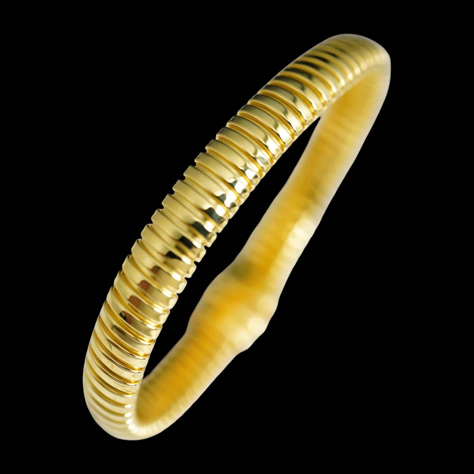 Luxury Promise Silver 925 Wide Bar Stretch Bracelet, Made in Italy 8mm 13.22g
