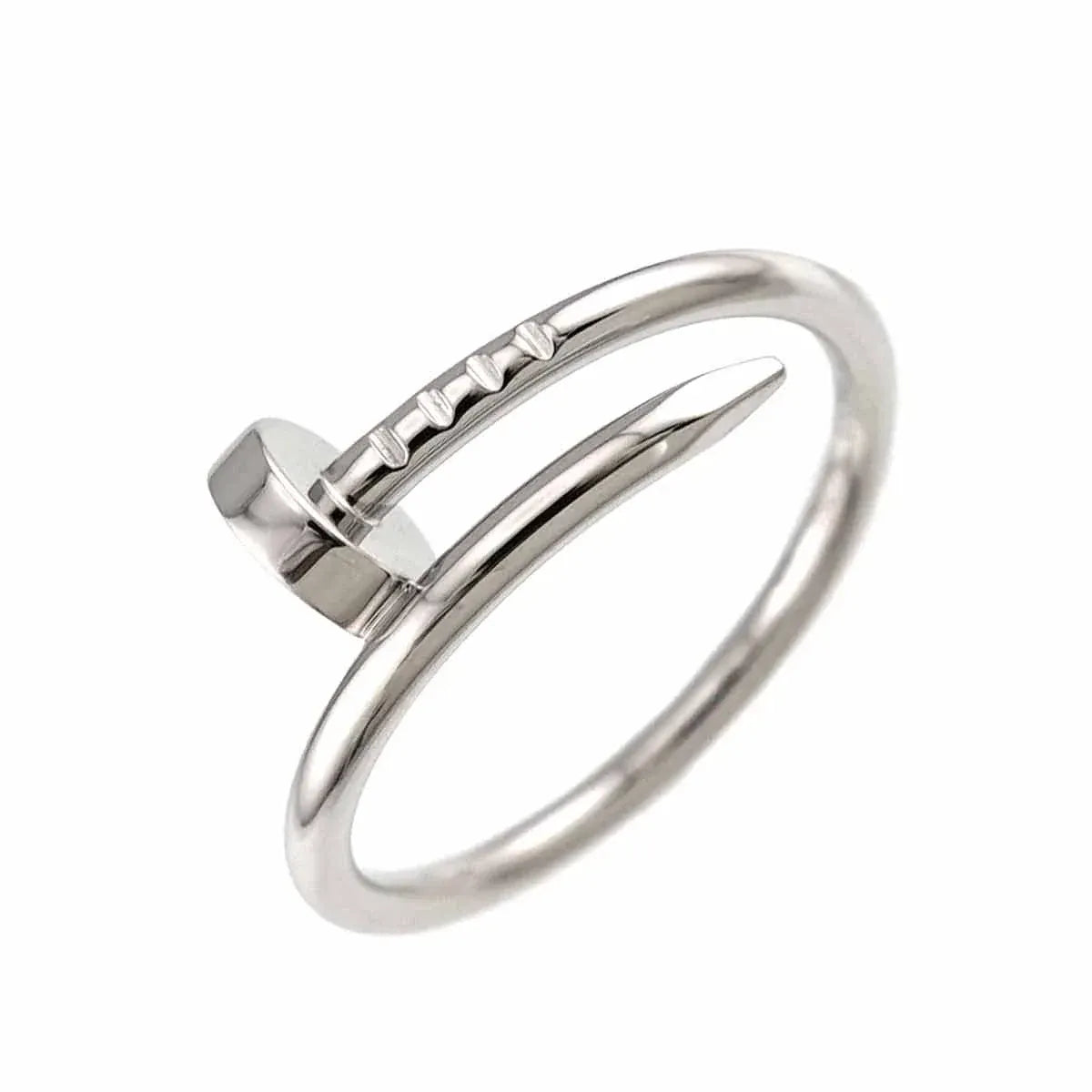 LUXURY PROMISE Cartier JUSTE UN CLOU SM Ring 18K WG 750 Size54 6.75(US) 90332663