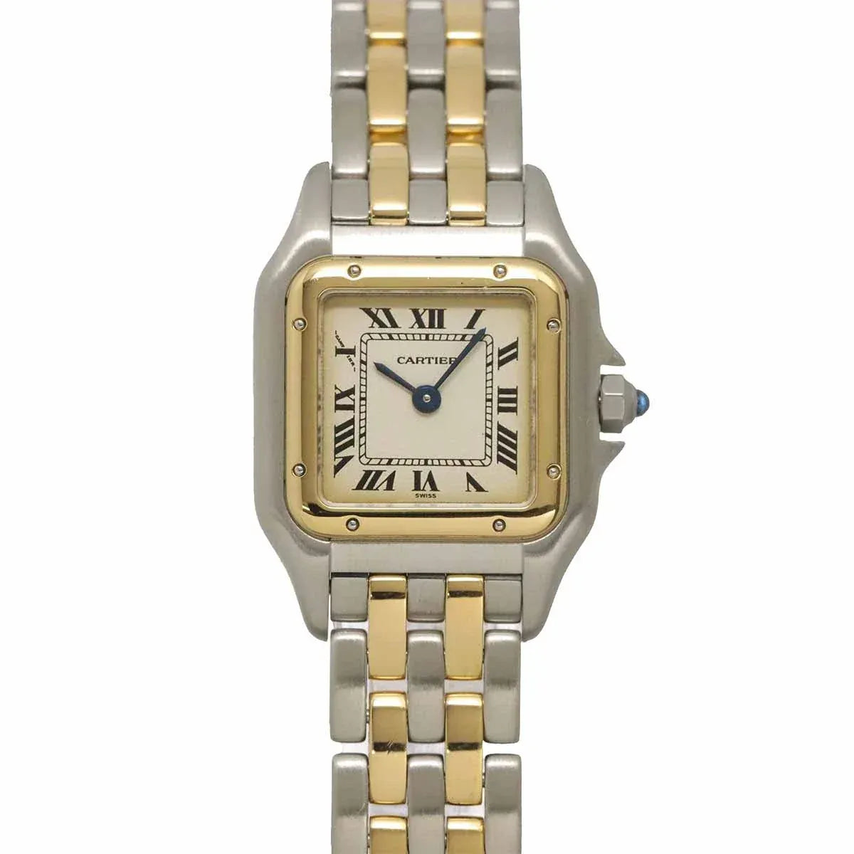 Luxury Promise Cartier Panthere Two Row SM W25029B6 Quartz Cream Dial YG 90335106