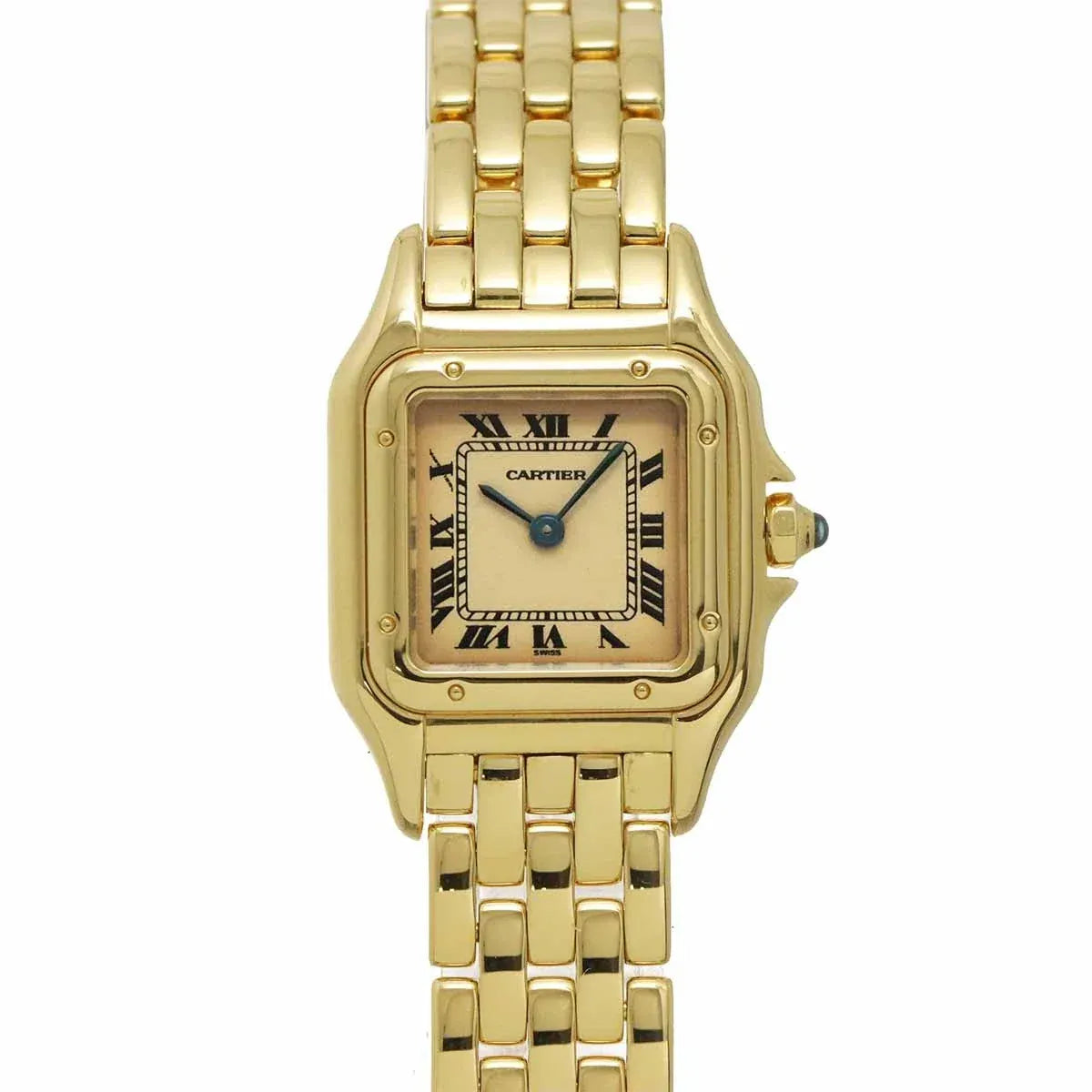 Luxury Promise Cartier Panthere W25022B9 Quartz 750 YG Cream Dial Ladies Watch 90331758