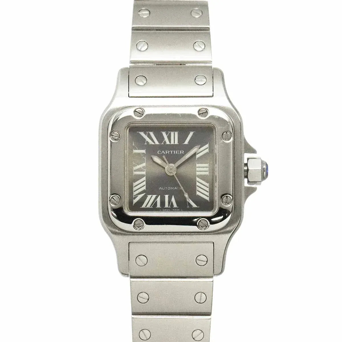 LUXURY PROMISE Cartier Santos Galbee SM W20066D6 Ladies' Watch, Asia Limited Edition, Gray, Automatic Winding, Cartier 90338451