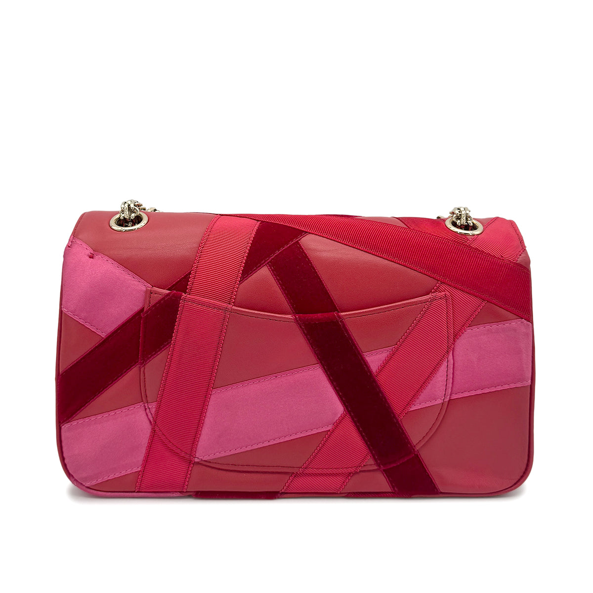 LUXURY PROMISE CHANEL 2.55 CHAIN SHOULDER BAG RED LAMB SKIN 90274412