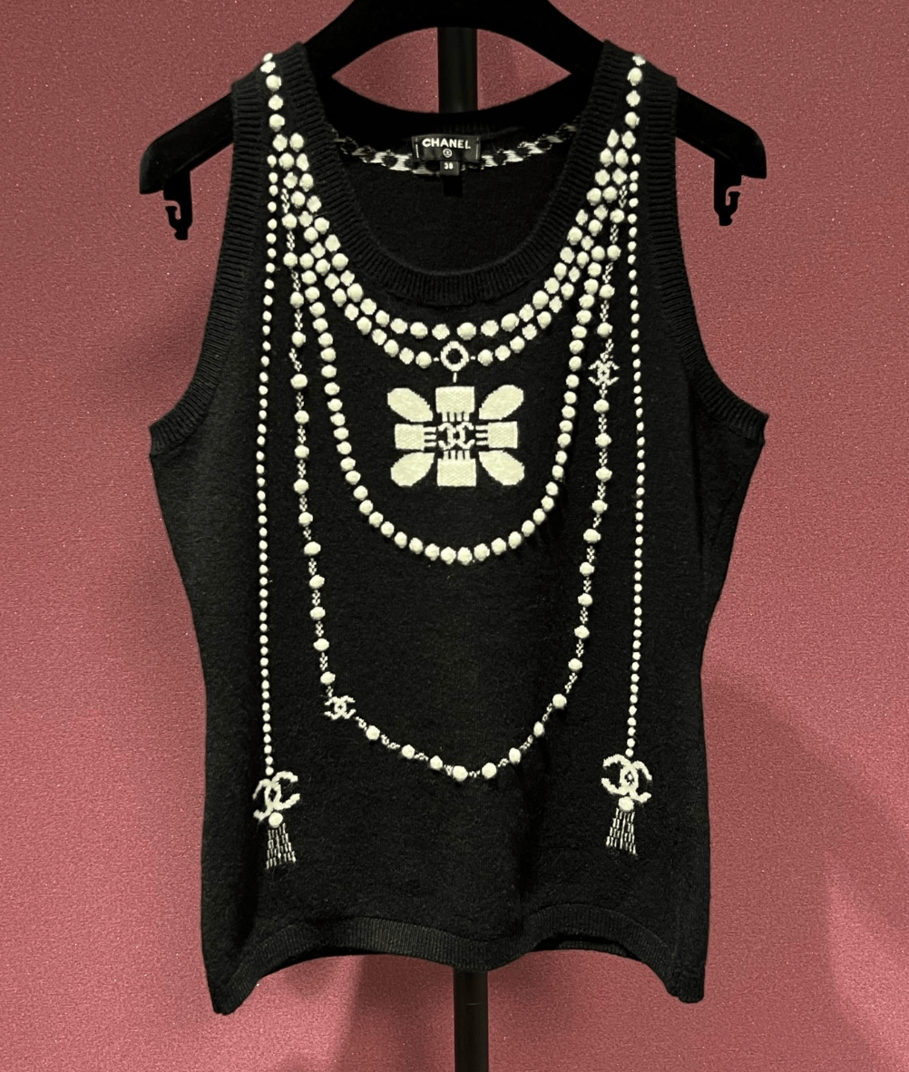 Luxury Promise CHANEL 2020 CASHMERE VEST 38 FT102042